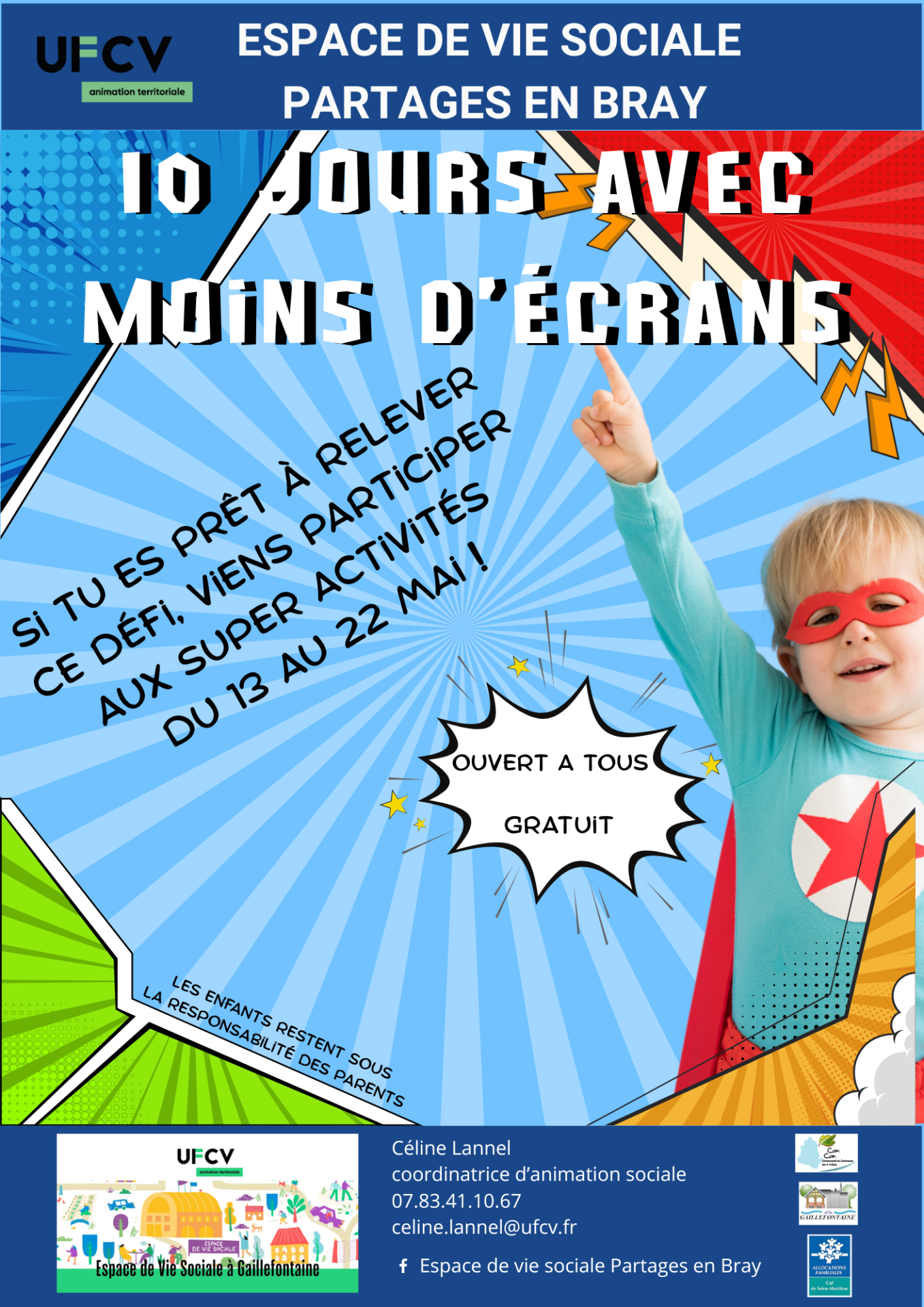 Affiche 10 jours avec moins d ecrans