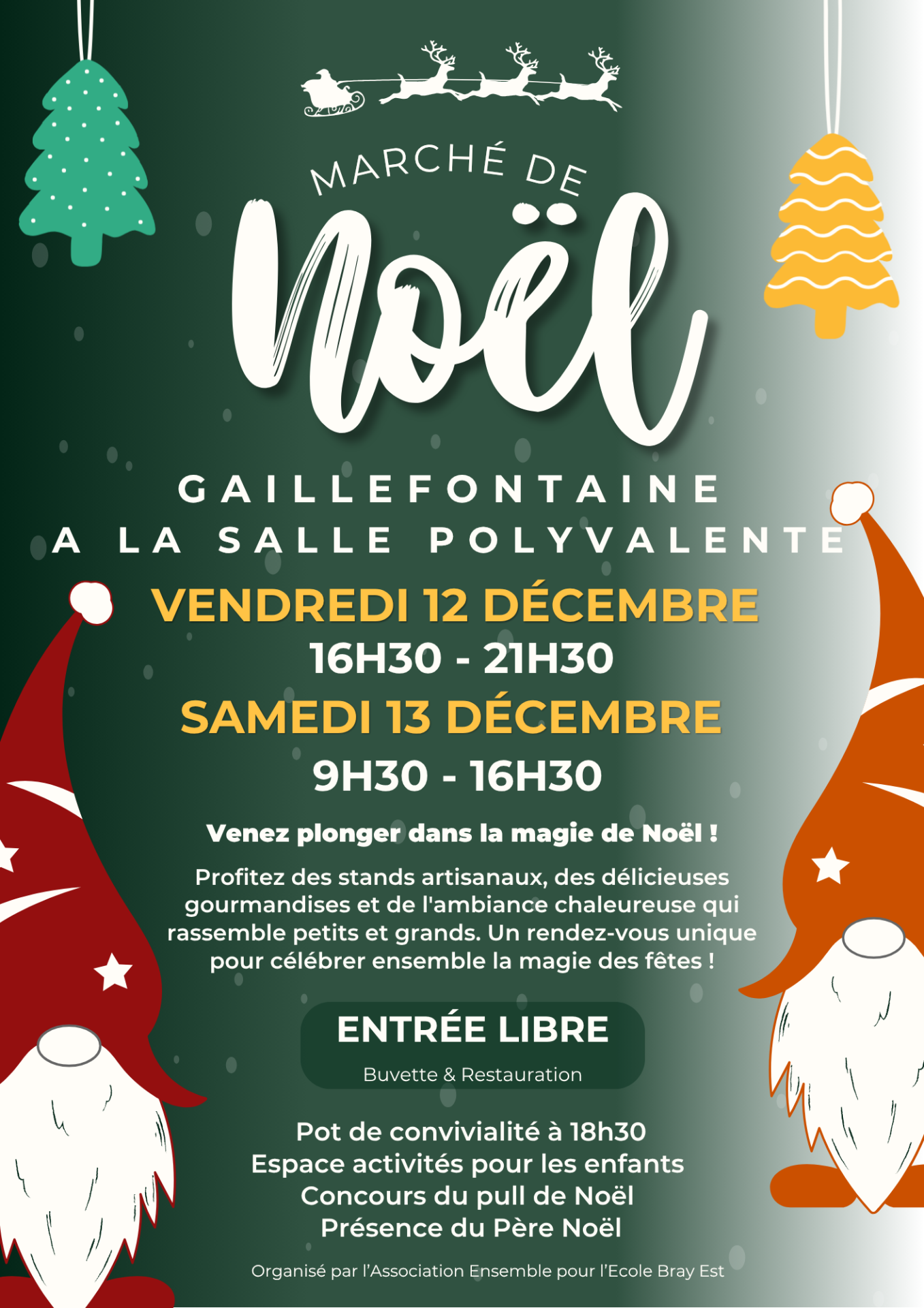 Affiche marche de noel