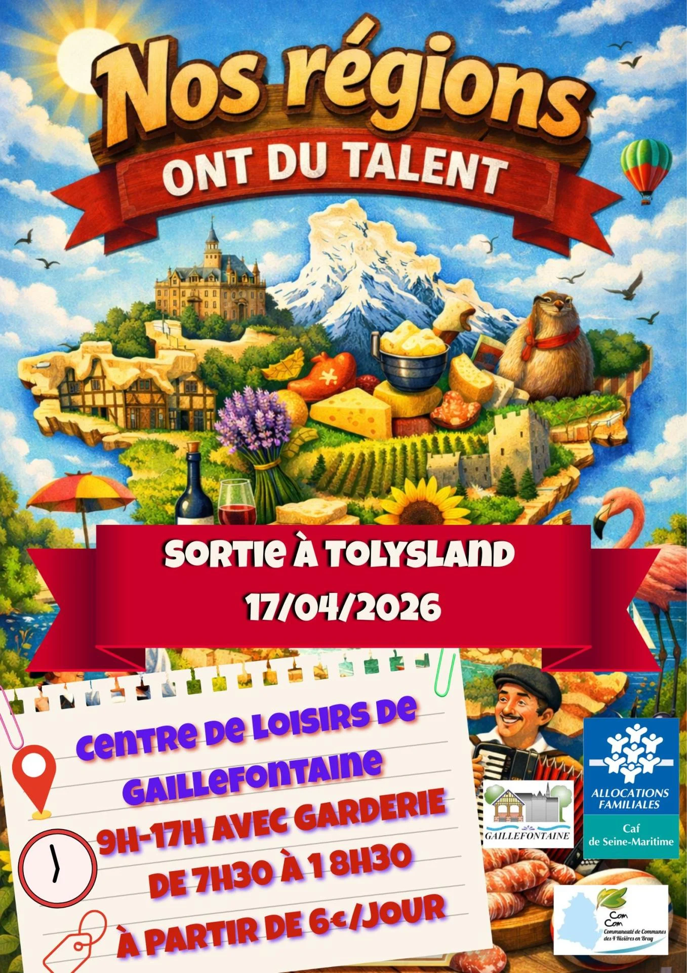 Centre de loisirs avril 2026