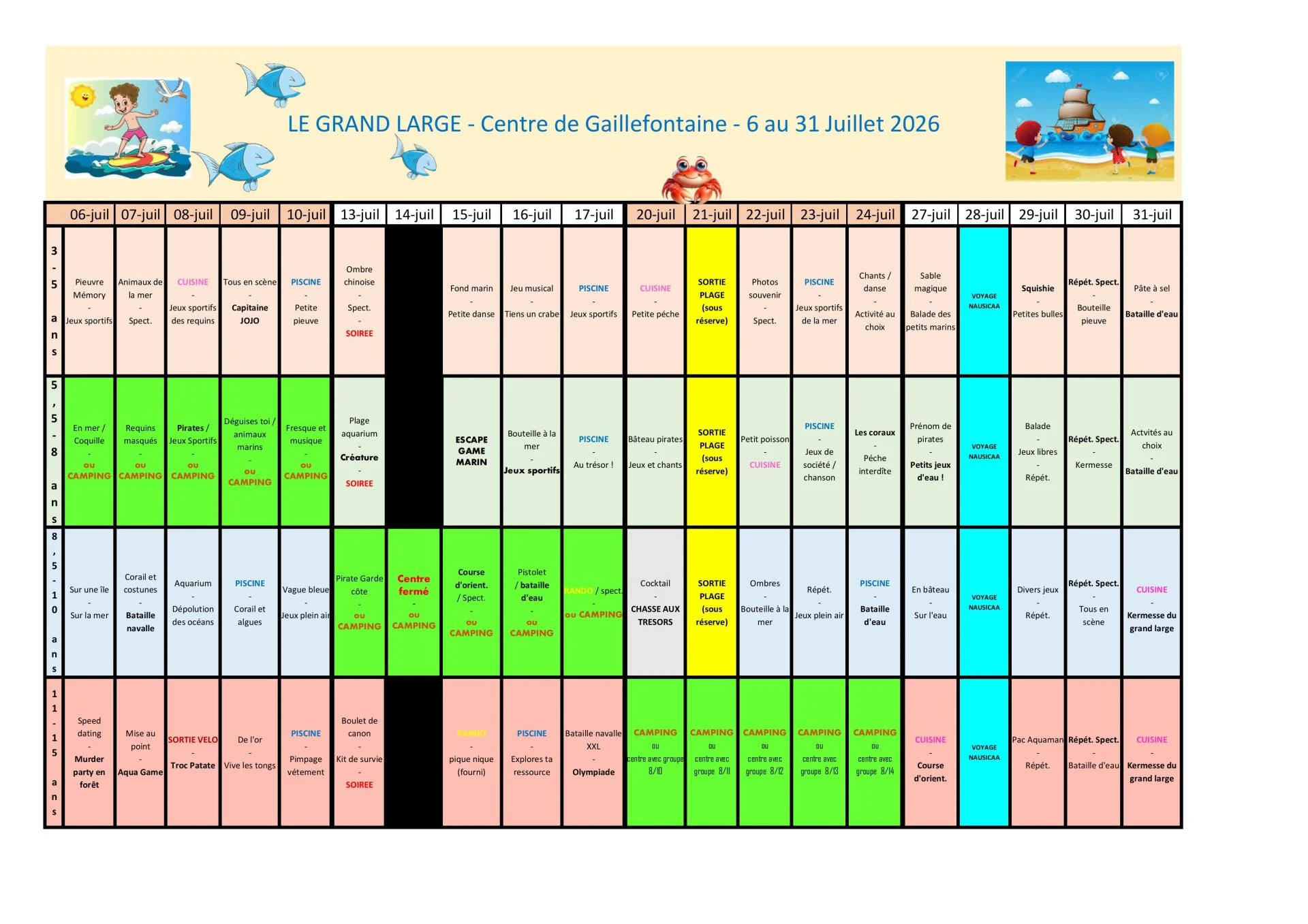 Planning detaille acm juil26 1
