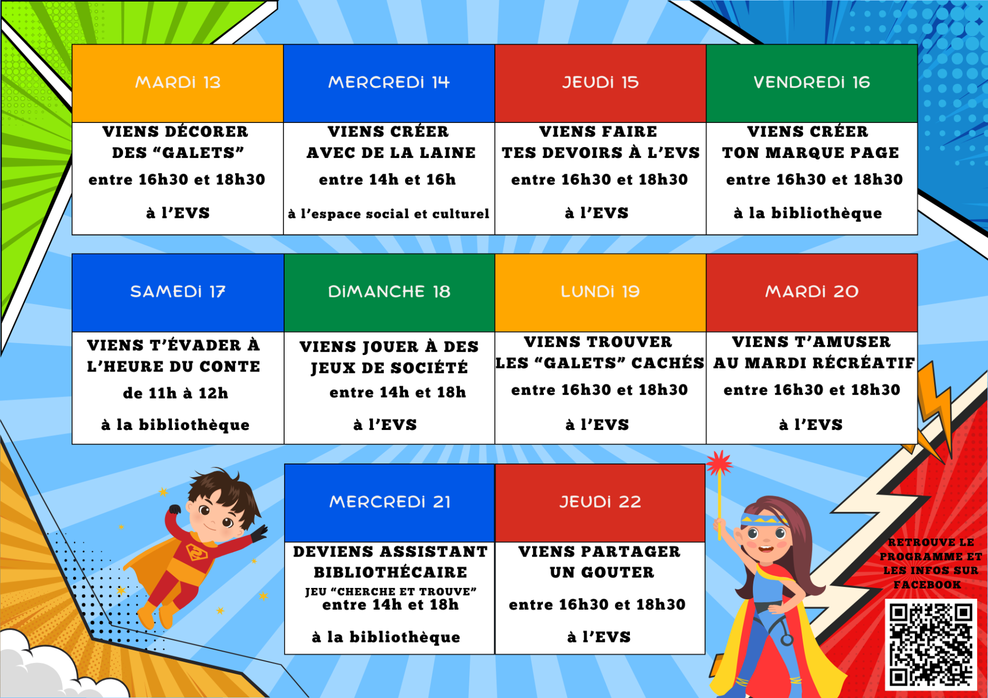 Programme 10 jours avec moins d ecrans