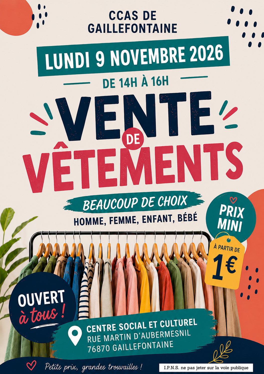 Vente 9 novembre