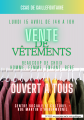 Vente de vetements avril 2024